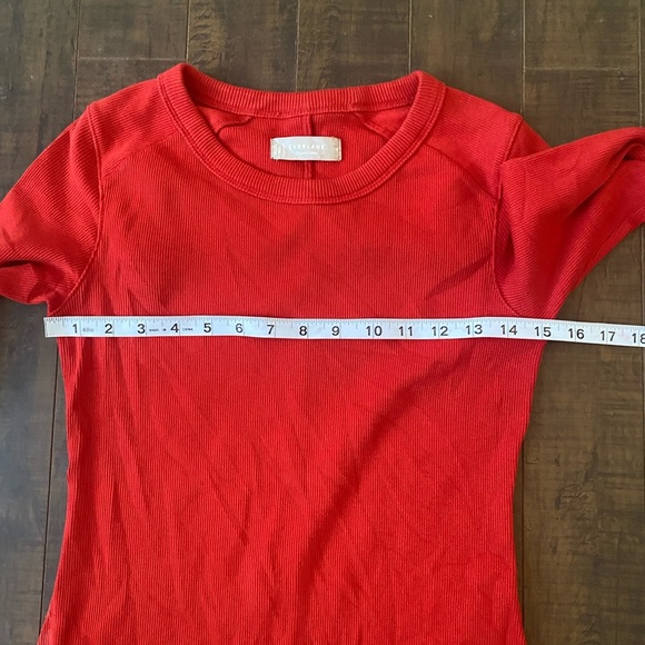 Everlane The Ribbed Red mini dress - Picture 5 of 13